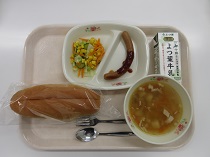 写真:5月25日中学校献立