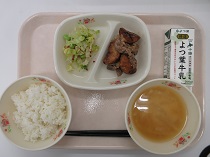 写真:6月5日中学校献立
