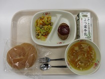 写真:6月8日中学校献立