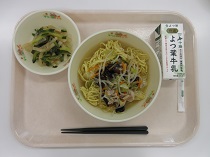 写真:6月18日中学校献立