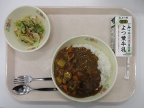 写真:6月23日中学校献立