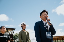 写真:十勝グラベル開会式