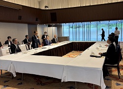 写真：道内中核都市市長意見交換会の様子