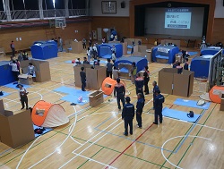 写真：帯広市地域防災訓練の様子