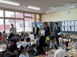 9月14日 おびひろふるさと給食の交流給食会の様子